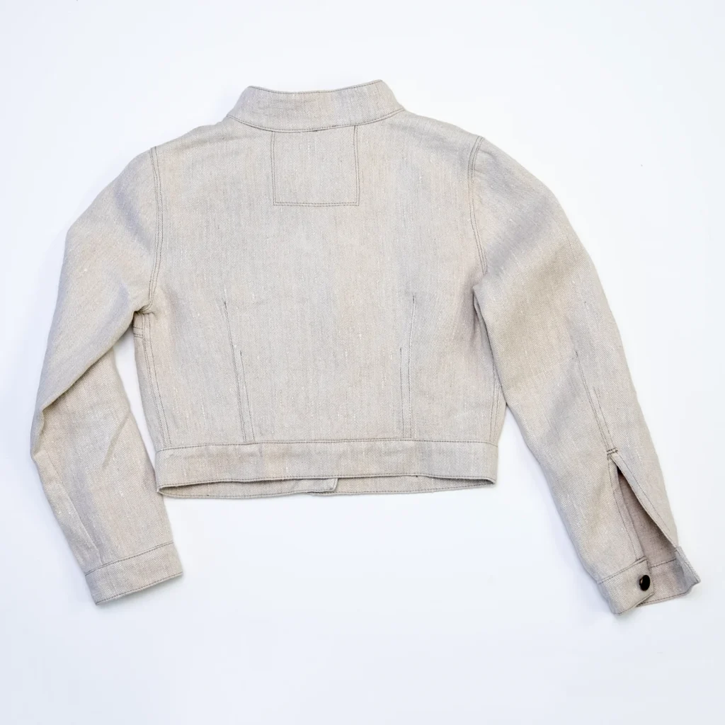 Kanapių džinso švarkas Nr.3 – natūrali spalva - back