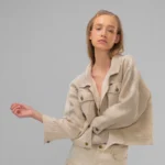 Moteriškas Oversized kanapių džinso švarkas