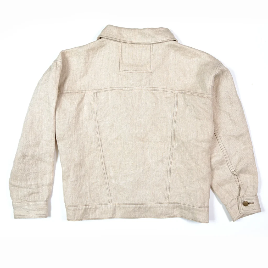 Klasikinis vyriškas kanapių džinso švarkas – laikui nepavaldus vyriškas stilius - back