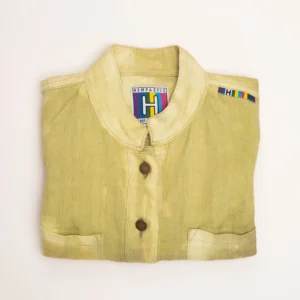 Blue Disaster – vienetinis kanapių džinso švarkas