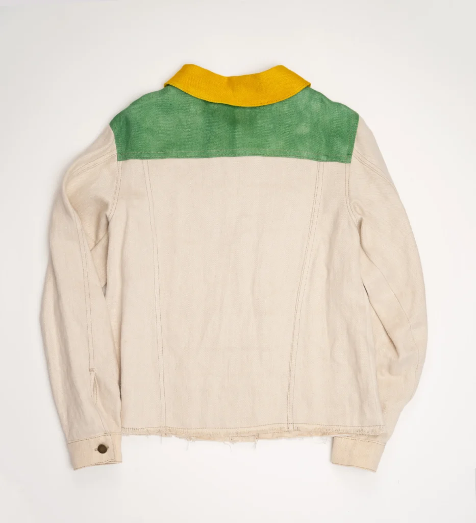 „Tuti-Fruti“ kanapių džinso unisex švarkas - back