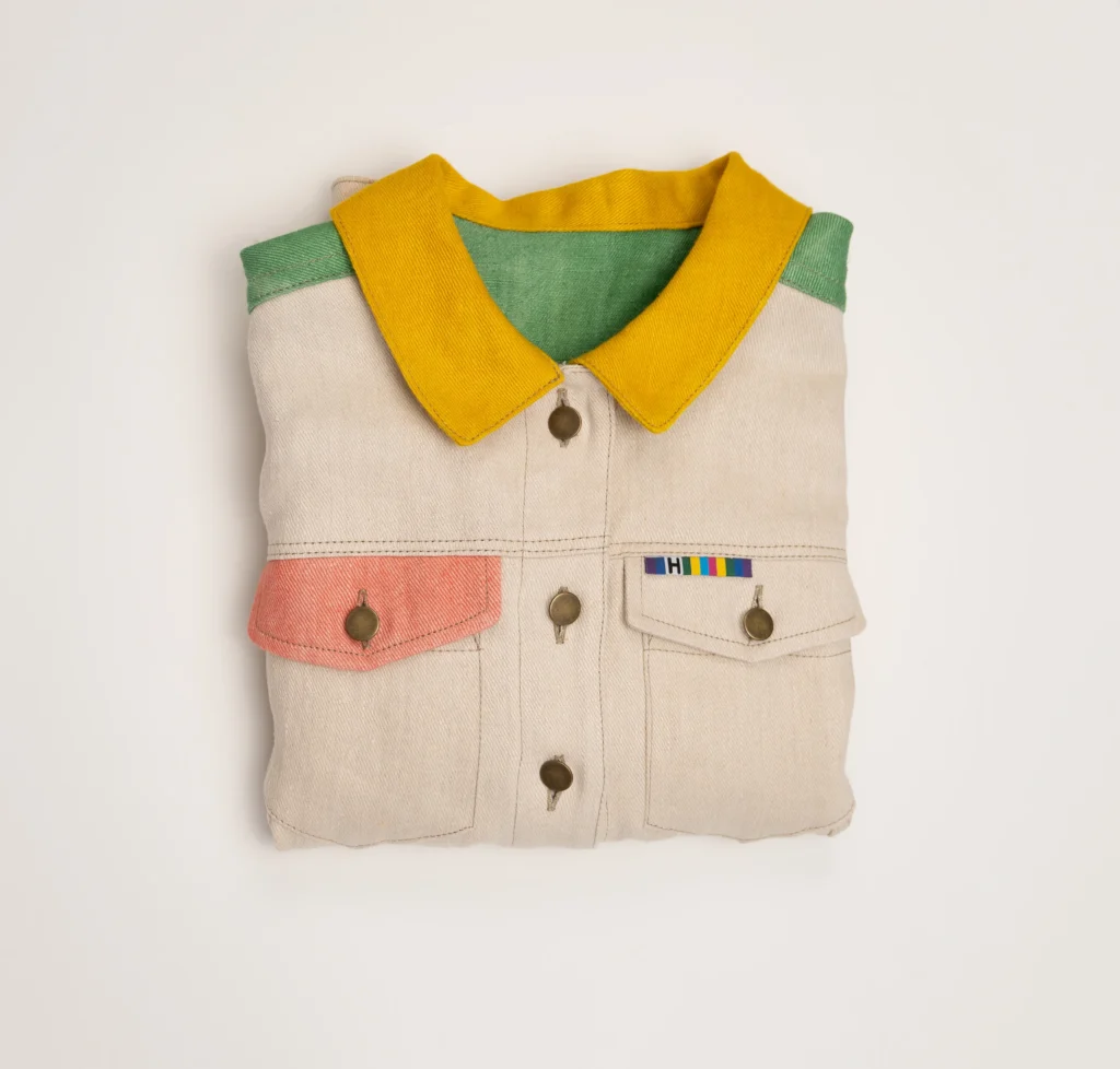 „Tuti-Fruti“ kanapių džinso unisex švarkas