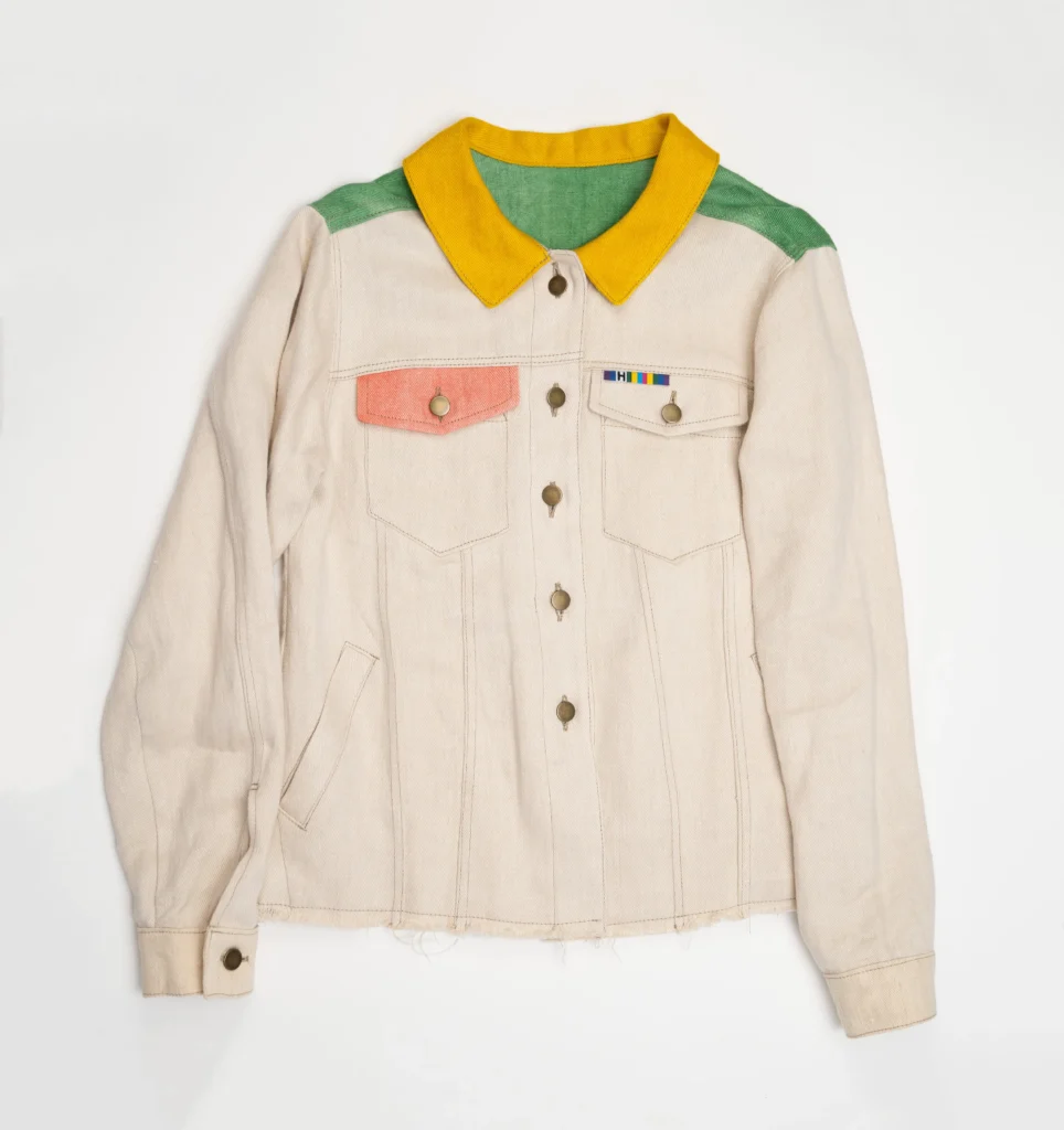 Vyriškas kanapių džinso švarkas „Tuti-Fruti“