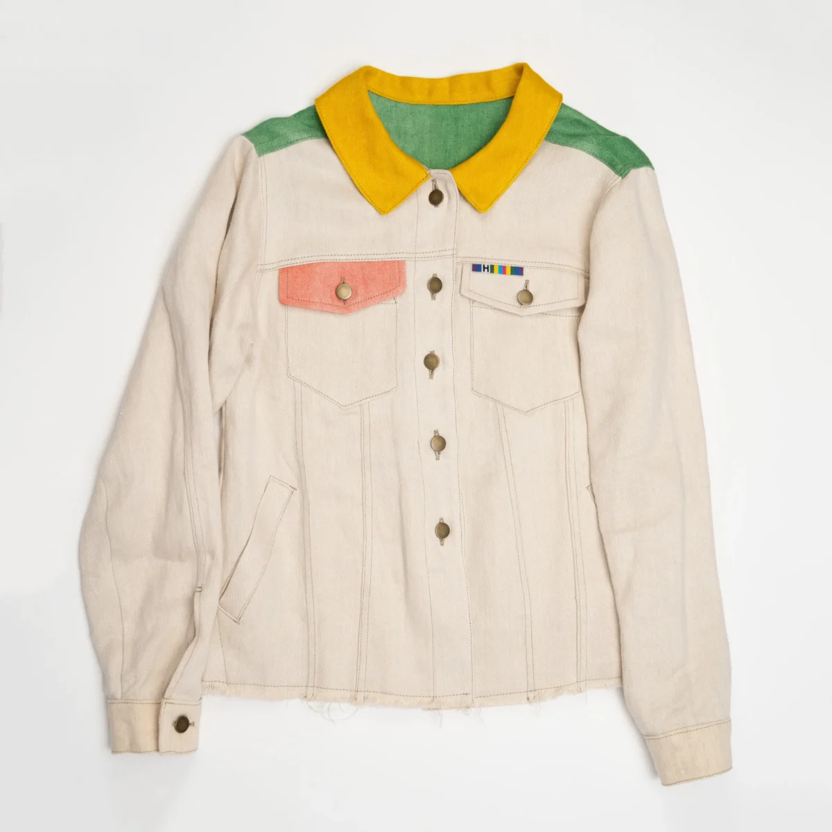 Vyriškas kanapių džinso švarkas „Tuti-Fruti“